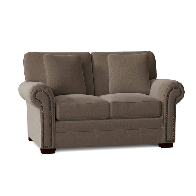 Adrena Upholstered 63'' Loveseat, Dark Brass, No, Goody 23