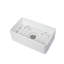 Évier de cuisine blanc en évier de cuisine 30 po x 18 po x 10 po à tablier frontal en céramique blanche réversible