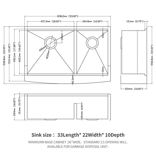 Dimensions du produit