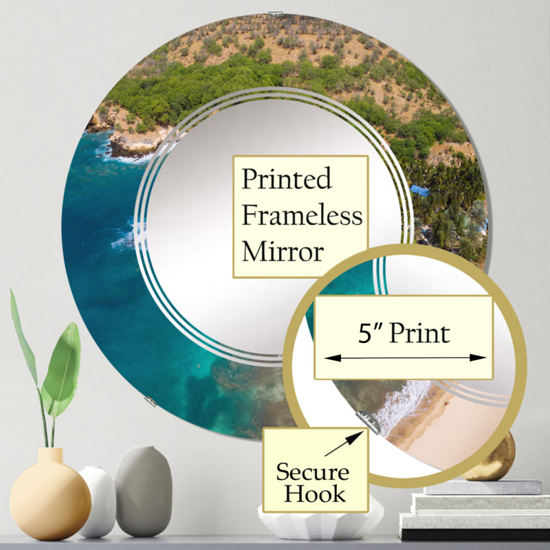 Miroir de salle de bain sans cadre, 24 po x 24 po