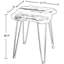 Table d'appoint Farmhouse avec pieds en épingle à cheveux, table de bout en bois de pin massif pour le salon et la chambre à coucher, finition espresso rustique, table d'appoint carrée facile à assembler