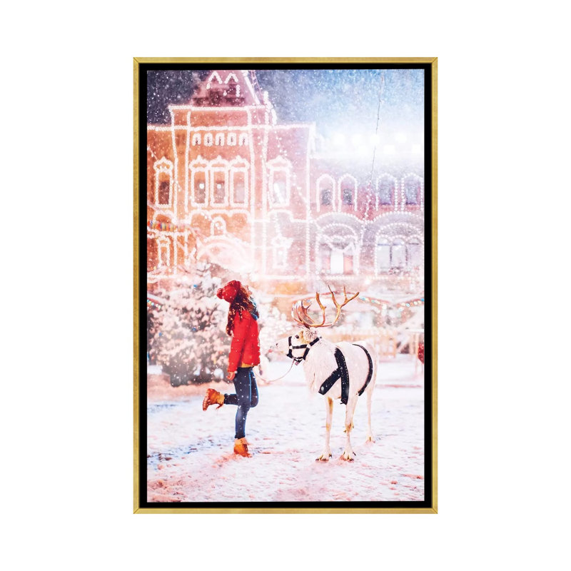 Gerda de Hobopeeba-reproduction de photo, H 26 po x l 18 po x 1,5 po, Toile encadrée d'or, Pas de tapis