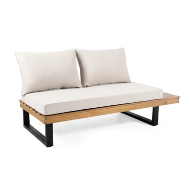 2 Seater Right Side Beige - Wood Material, 29.29 In. Height, 53.06 Lb. Weight, 64.25 Depth, 30.73 Width Frame, W X D H, Lb