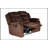 Manual Loveseat With Plush Backrest, Pillow Arms, Horizontal Tufting, USB Port, And Chocolate Finish For Modern Living Rooms-2105125494