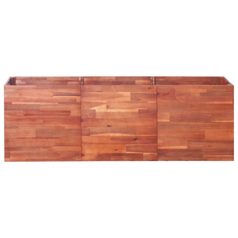 Wesley Wood Planter Box, 50cm H x 150cm W x 50cm D