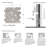Emperador Marble Mosaic Sheet Tile-67086003