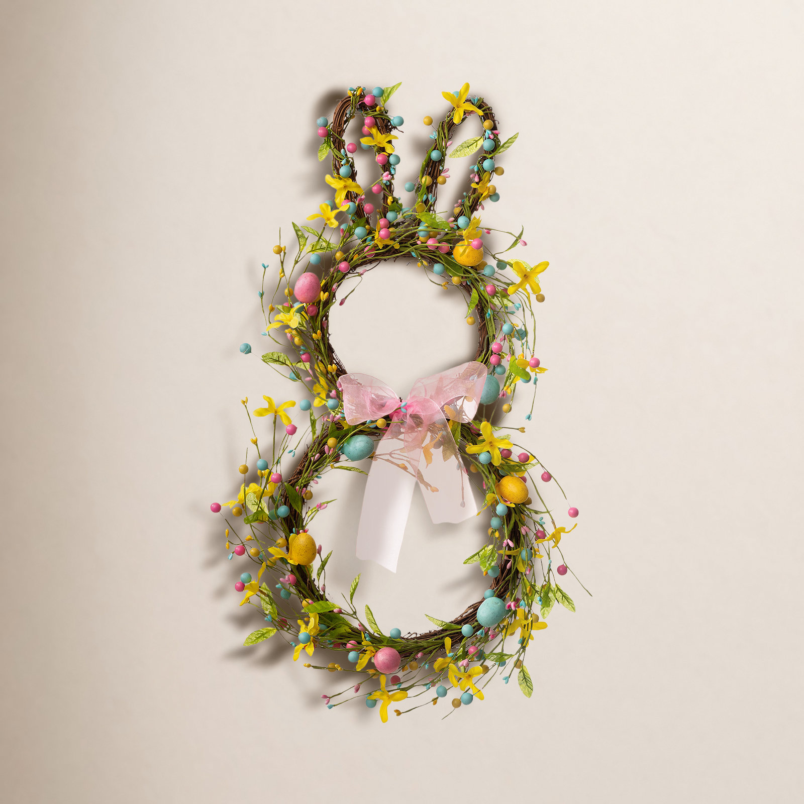 Easter Bunny Shaped Wreath
