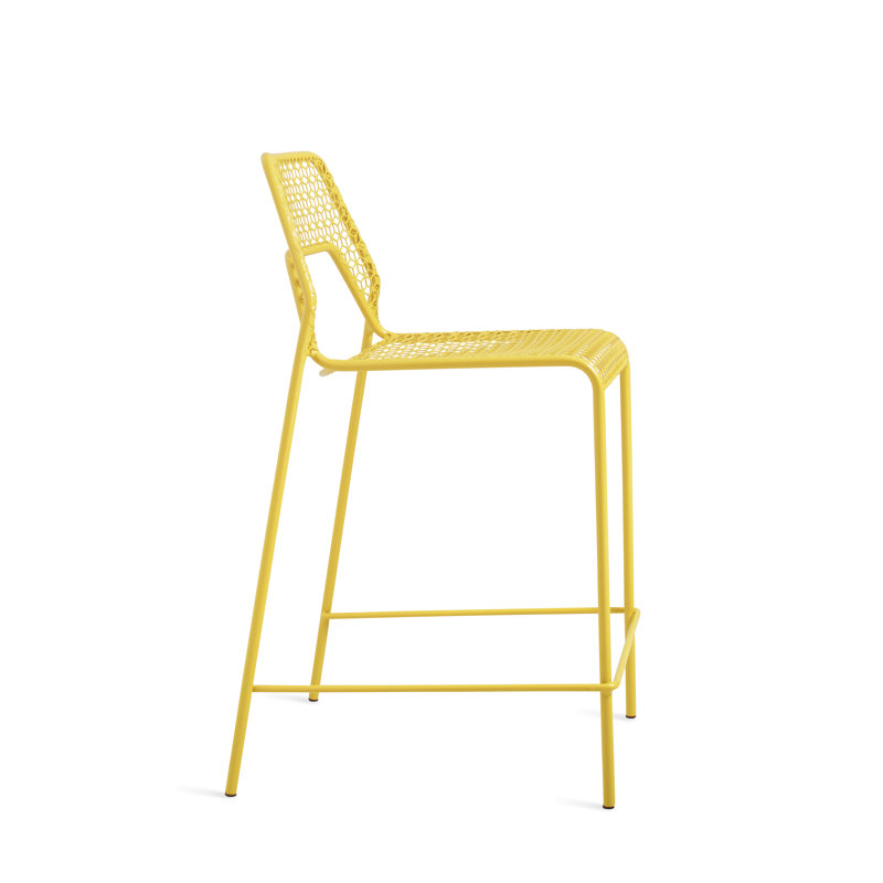 Hot Mesh Outdoor Bar Stool, Natural Yellow, Counter Stool (24.4" Seat Height)