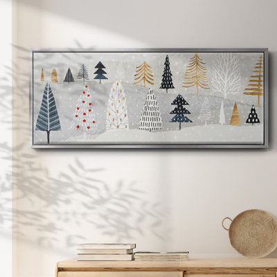 Christmas Chalet Collection D- Framed Canvas