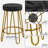Cedernier Upholstered Counter Stool with Metal Frame-973475578