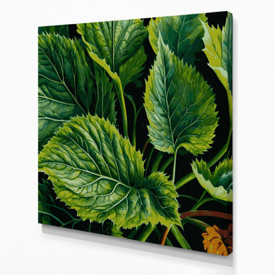 Art mural sur toile vert légumes