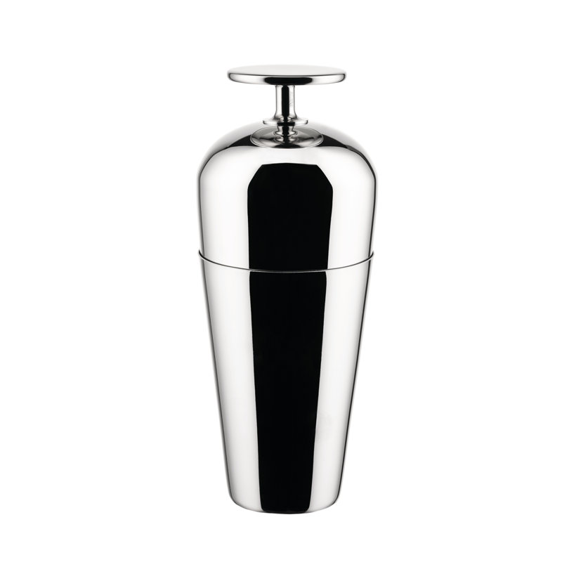 Parisienne Silver Stainless Steel Cocktail Shaker