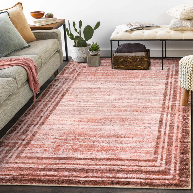 Tapis Ombre Border Plush, Rectangle 5 pi x 7 pi