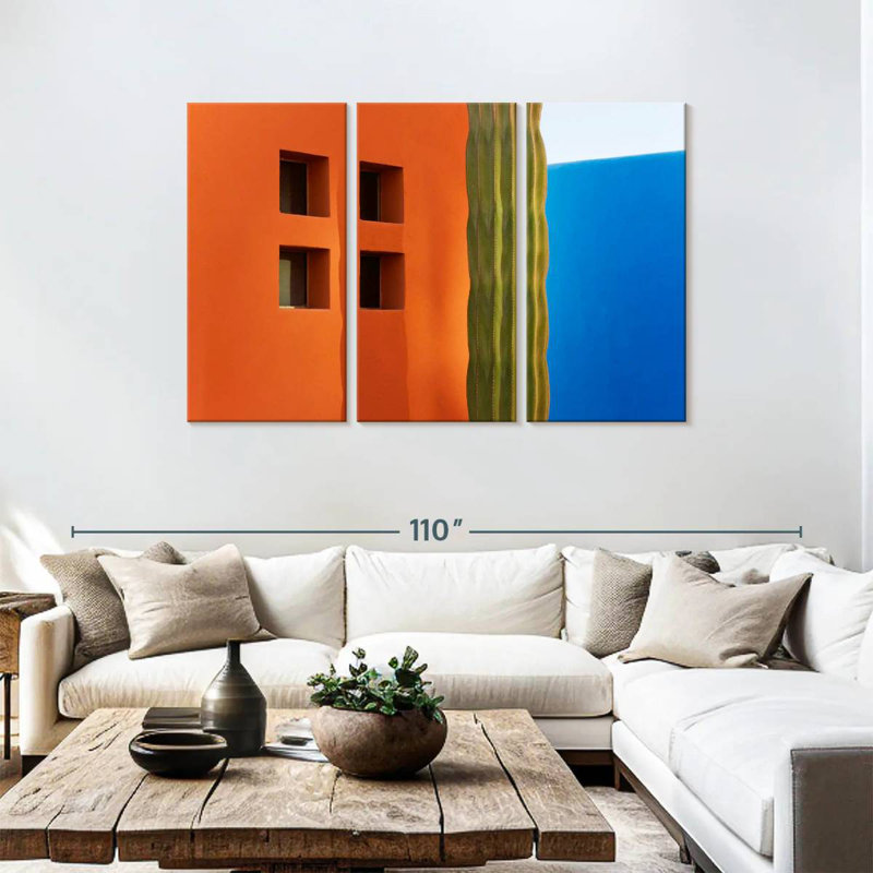 Harnek Corner Cactus, 48" H x 74" W
