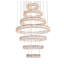 Lustre unique à 7 lumières à DEL avec accents en cristal Steveson-1910884329-1975565915