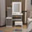 Brienne Vanity with Mirror and Seat