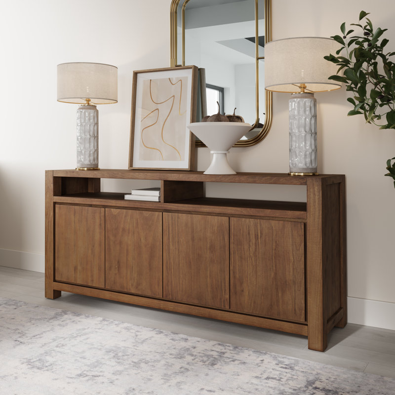Meuble télé 80 po Brownstone, H 32 po x L 80 po x l 18 po, Bois brun