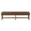 Faux Leather Upholstered Bench with Shelves