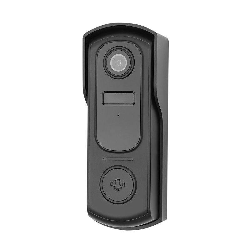 Wireless Push Button Doorbell, Satin Black