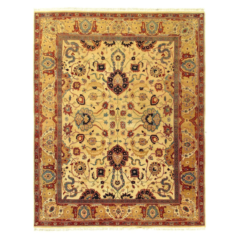 Oriental Area Rug in Beige