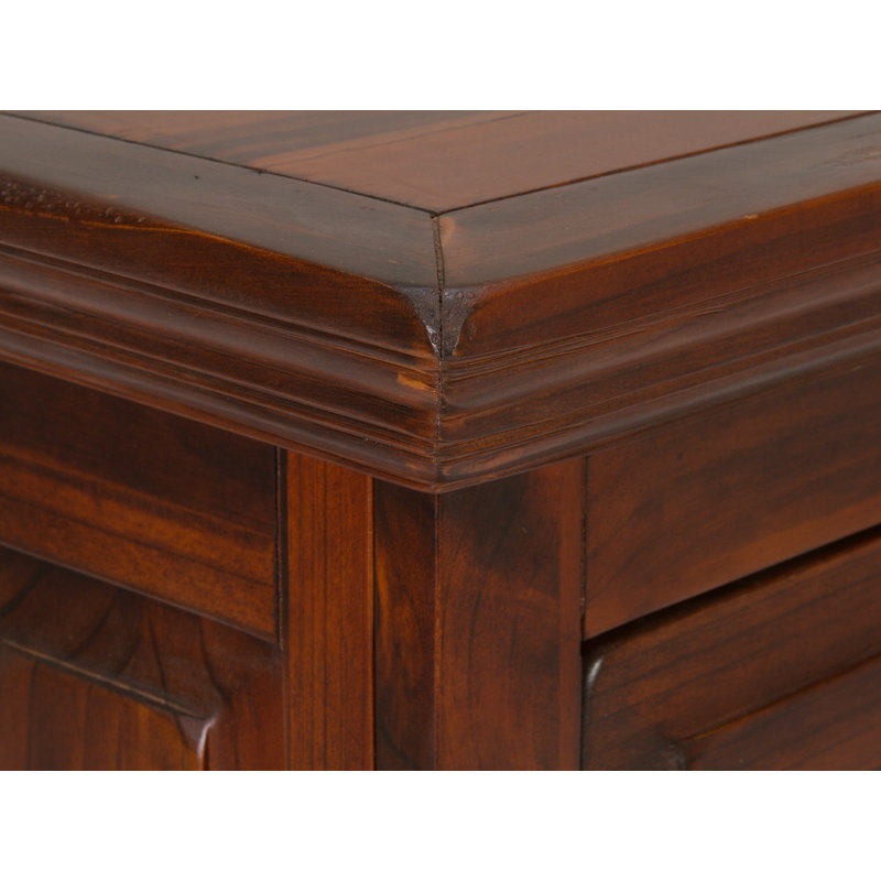 Catana 10 Pair Solid Wood Flip Down Shoe Storage, Brown
