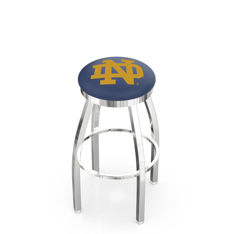 Tabouret tournant 36 "NCAA, Notre Dame - « ND », Chrome
