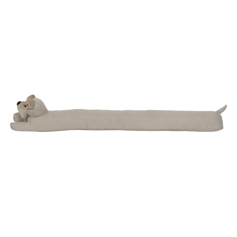 Dog-Shaped Draft Stopper 35”, Beige