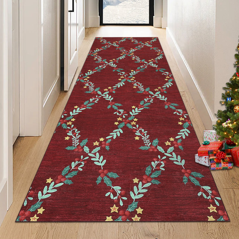 Tapis de chambre Christmas, Tapis de couloir 2 pi x 6 pi