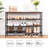 26.8" H 20-Pair Metal Shoe Rack