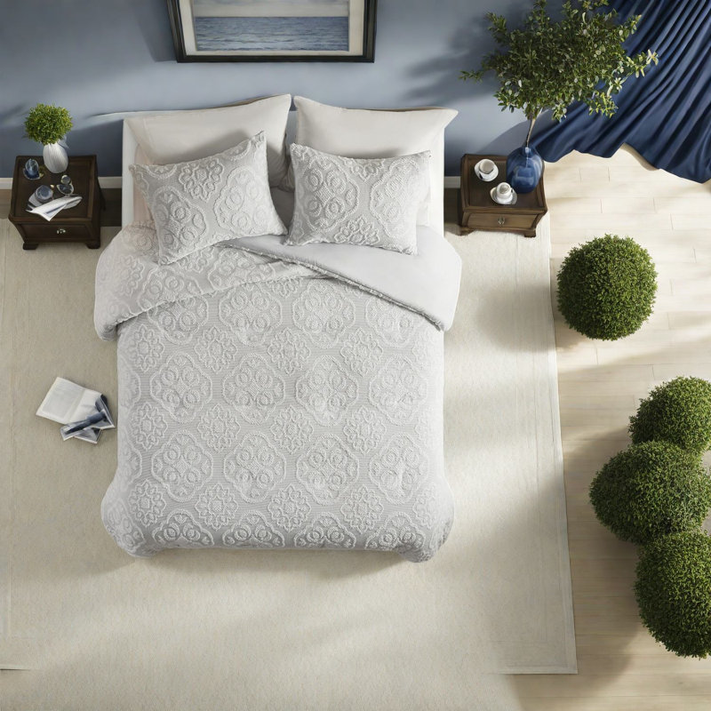 Ensembles de literie pour très grand lit de qualité supérieure, style campagnard en polyester, ajout de maison confortable