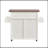 Techni Home Deluxe Mobile Kitchen Island Cart with Water Resistant Top, Spacious Storage, and Convenient Towel & Spice Racks