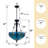 3-light Dimmable Tiffany Pendant