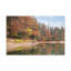 Forêt d'automne, lac orange, arbre, nature, photographie sur toile, art mural