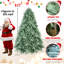 Arbre de Noël 4 pi avec 592 pointes en PE + PVC - arbre unique avec branches articulées, assemblage facile, support en métal stable, décor des Fêtes accrocheur-1312336313
