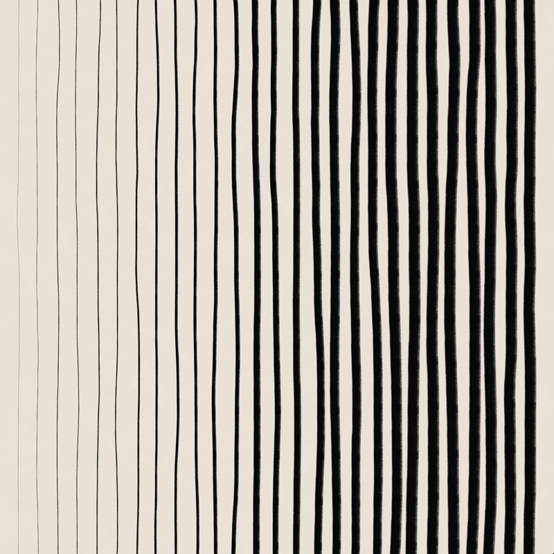 Lignes verticales noires, H 30 po x l 30 po