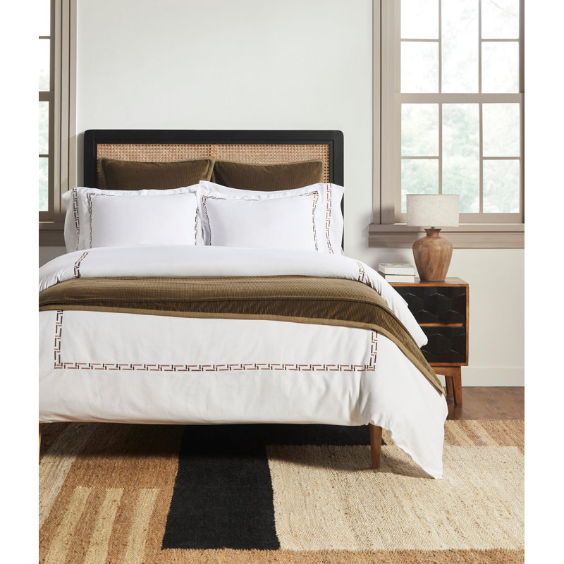 Edison Saddle Duvet Cover - Queen, Queen Duvet Cover, Beige