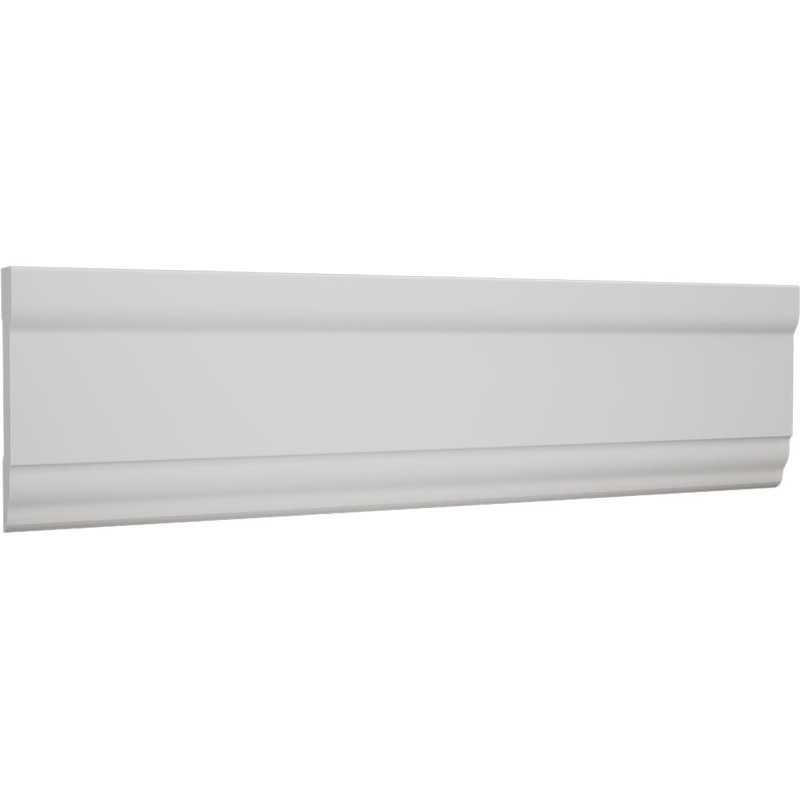 H 2 3/4 po x P 1/2 po x L 96 po, moulure de boîtier en PVC TrueCraft, blanc