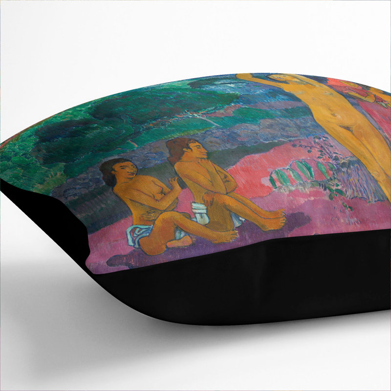 Square Cushion, 55cm H x 55cm W x 20cm D, Black