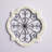 White Wooden Scroll Home Wall Decor with Metal Scroll Work
