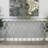 Tring Metal Geometric Silver Console Table with Mirrored Glass Top
