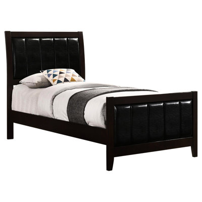 Lit moderne avec finition bois et élégance pour chambre à coucher de style contemporain