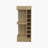 46" Tall 3-Tier Corner Bar Cabinet with Fourteen Wine Bottle Cubbies-356113946
