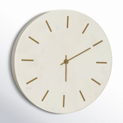Reese Marble Wall Clock