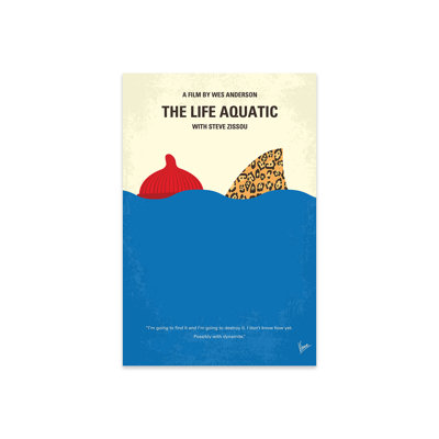 The Life Aquatic with Steve Zissou Minimal Movie by Chungkong - No Frame Painting -  iCanvas, CKG1062-1PR3-24x16