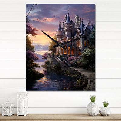 Castles Dusk Serenade I - Cityscapes Wall Clocks