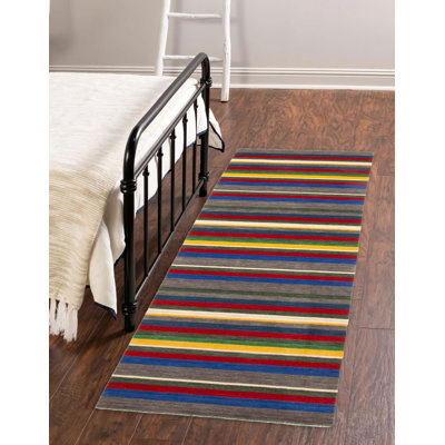 Indo Gabbeh Grey Rug 2'9" x 9'11"