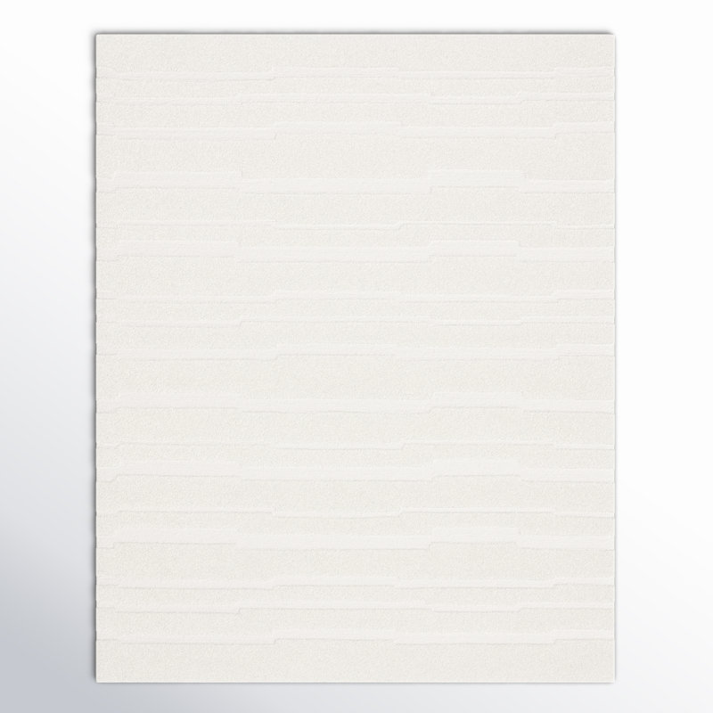 Elona Hand Tufted Wool/Cotton Area Rug in Ivory, Rectangle 8' x 10'