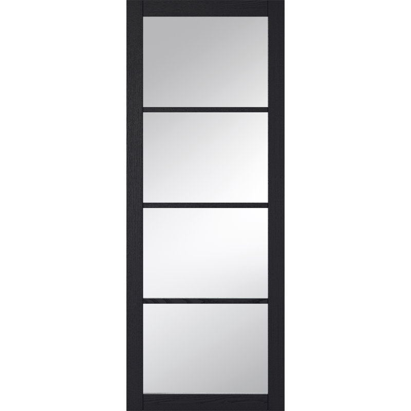 Soho 4L Glazed Dark Charocal Internal Door, 1981mm H x 686mm W x 35mm D