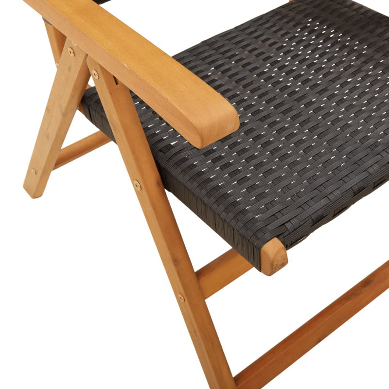 Nancy Patio Dining Accent Chair, Black