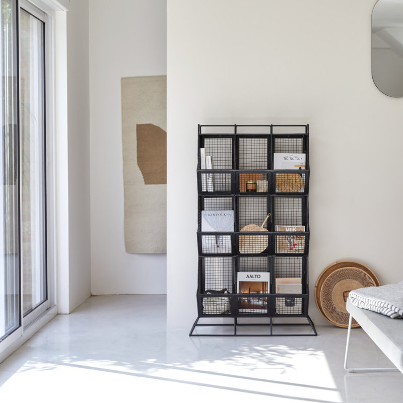 135cm H x 82cm W Metal Bookcase